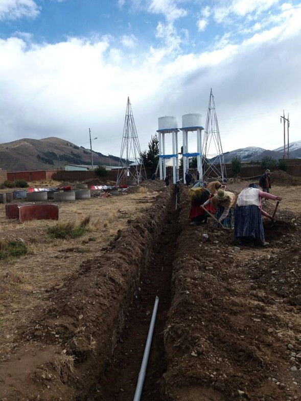Drinking Water in the Altiplano, Bolivia